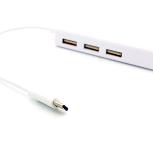 USB3.1 USB-C Type-C to RJ45 Ethernet LAN Adapter with 3 Port USB Hub - Image 8