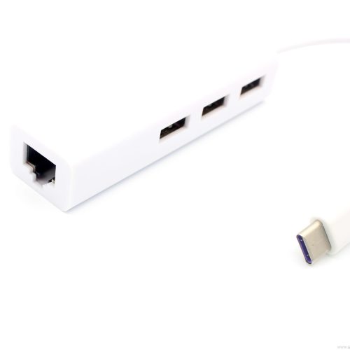 usb3-1-usb-c-type-c-to-rj45-ethernet-lan-adapter-with-3-port-usb-hub-01 Type-C to RJ45 Ethernet Adapter with 3-Port USB Hub