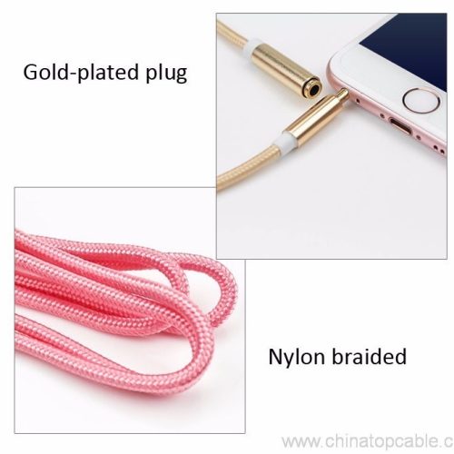 3.5mm Braided Nylon Male to Female Headphone Stereo Audio AUX Extension Cable - Image 7