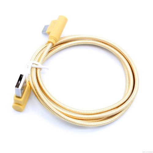 90 Degree Angled Fast 2A Nylon Braided USB Charger Sync Data Elbow Cable - Image 9