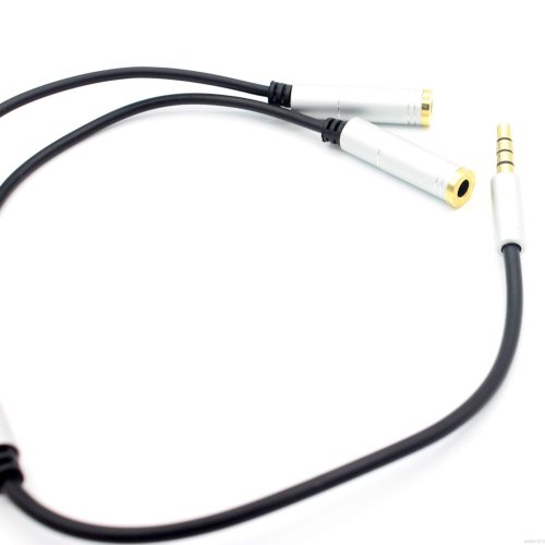 Metal Colorful 3.5mm 1 Male to 2 Female Lover Headphone Audio Aux Stereo Extension Y Splitter Cable - Image 8