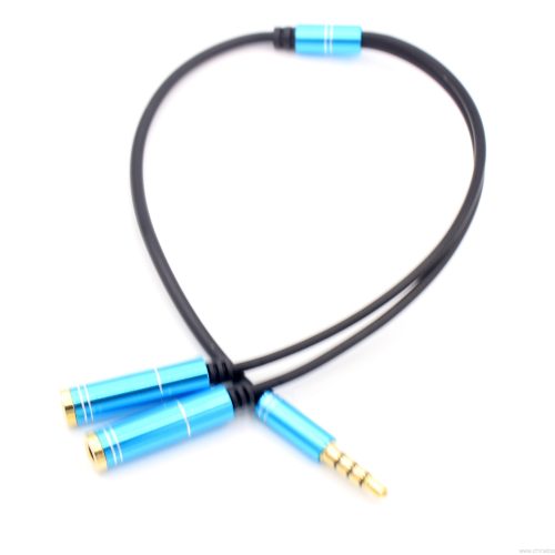 Metal Colorful 3.5mm 1 Male to 2 Female Lover Headphone Audio Aux Stereo Extension Y Splitter Cable - Image 9