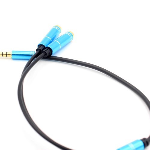 Metal Colorful 3.5mm 1 Male to 2 Female Lover Headphone Audio Aux Stereo Extension Y Splitter Cable - Image 10