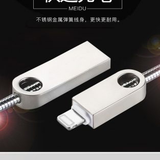 spring-stainless-steel-soft-tube-zinc-alloy-connector-2-4a-fast-charging-usb-data-cable-10