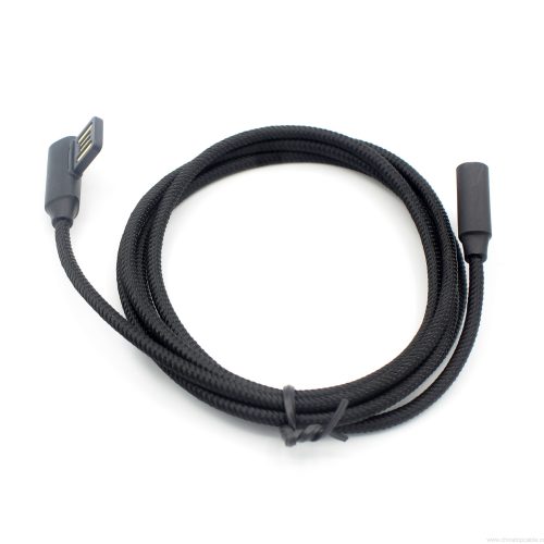 90-Degree Nylon Braided USB-C to USB-A Cable - Image 4