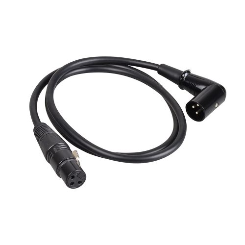 Right Angle Male to Female XLR Cable - Premium Microphone DMX Signal Wire Cord for Equilibrium / Mixer / Amplifier/ Powered Speakers and Other Pro Devices - Image 3