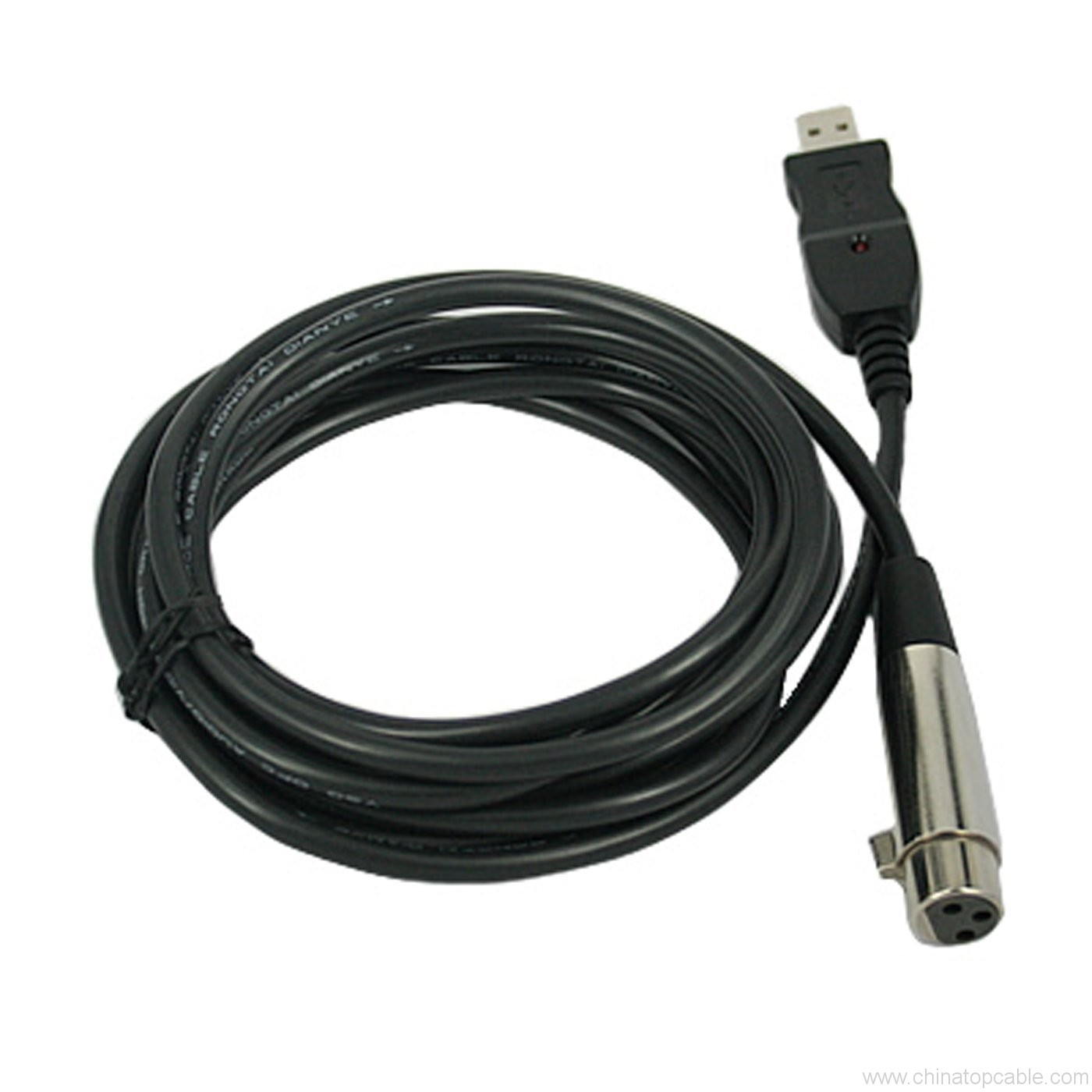 USB to XLR Microphone Cable - 3 Pin USB Male to XLR Female Mic Link ...