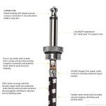 Braided Jacket Guitar Cord, 1/4" Straight to 90-Degree Plug