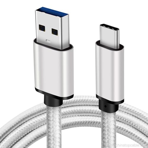 USB Type C Cable , LoongGate USB 3.0 Male to USB-C 3.1 Nylon Braided Cable for Samsung Galaxy S8/S9 Plus, HUAWEI Mate 8/910/P10/p20, New MacBook Pro, Pixel and More - Image 3