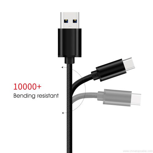 USB Type C Cable , LoongGate USB 3.0 Male to USB-C 3.1 Nylon Braided Cable for Samsung Galaxy S8/S9 Plus, HUAWEI Mate 8/910/P10/p20, New MacBook Pro, Pixel and More - Image 7