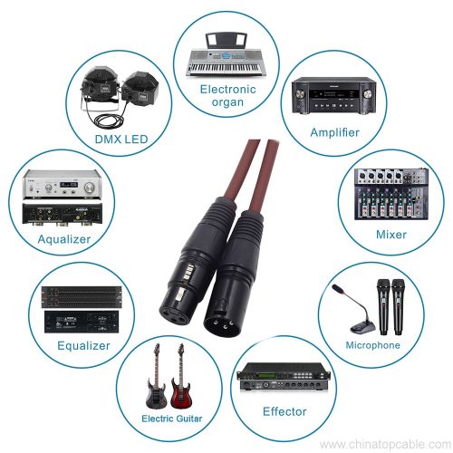 Balanced Mic Cables,XLR 3 Pin Male Female Microphone Shielded Audio Cord - Image 7