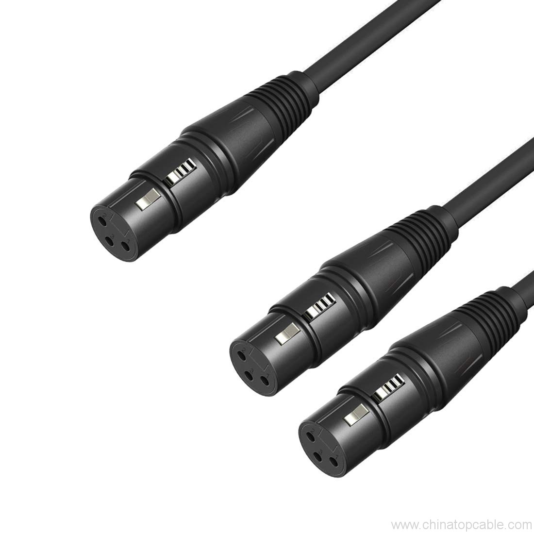 1 Female XLR To Dual Female XLR Y Splitter Cable,Microphone Lead