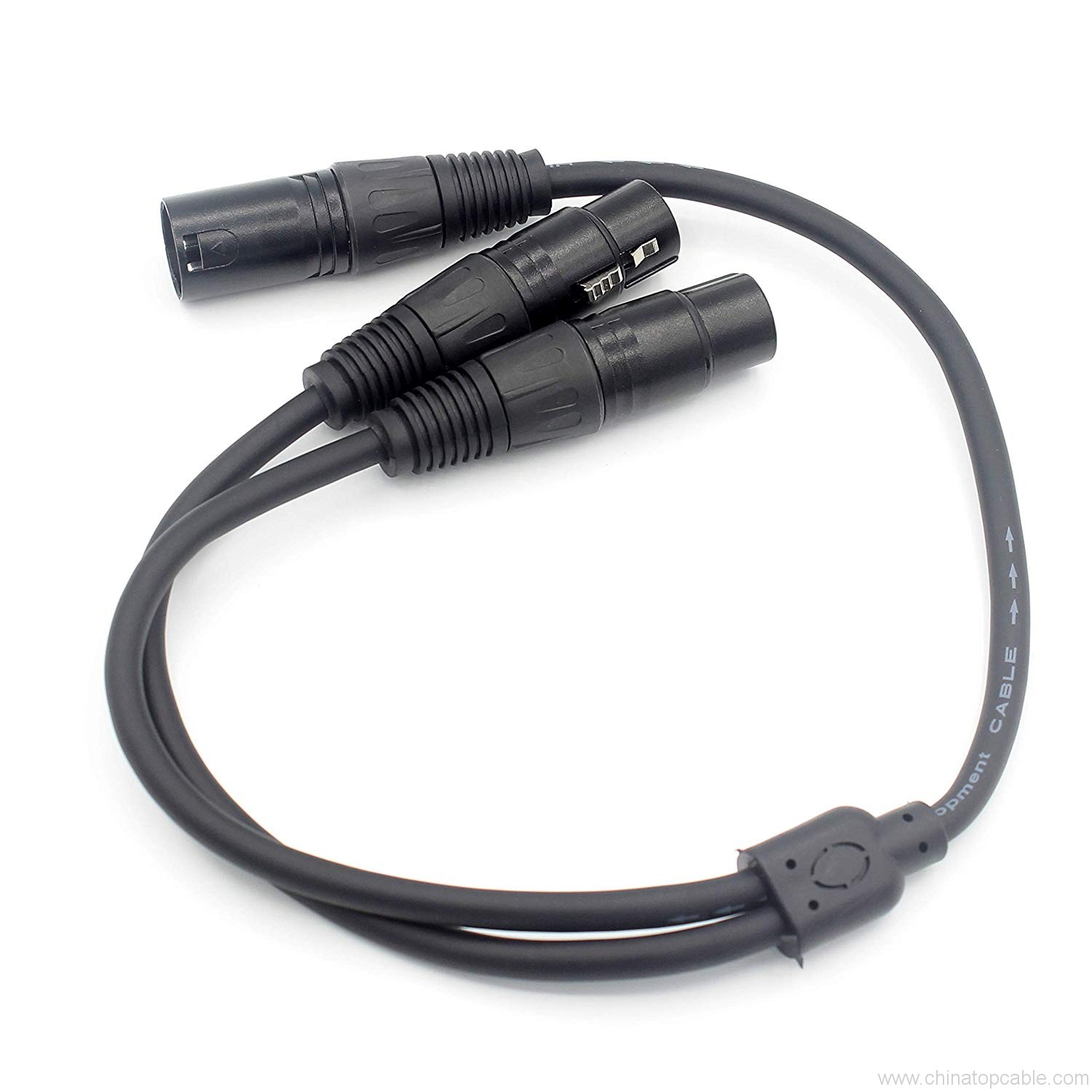 1 Male XLR To Dual Female XLR Y Splitter Cable,Microphone