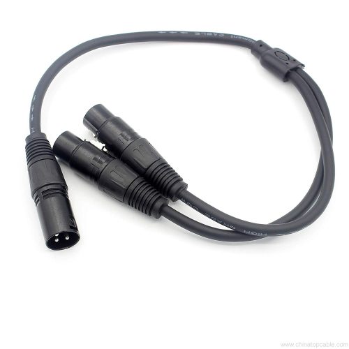 1 Male XLR To Dual Female XLR Y Splitter Cable,Microphone Lead/Combiner Y Cable Patch Cord 0.5m - Image 5