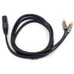 1-XLR-till-2-RCA-hane-plug-stereo-plug-y-splitter-XLR-wire-sladd-Audio-Adapter-kontakt-kabel-1-5M-5ft-XLR-hane-02