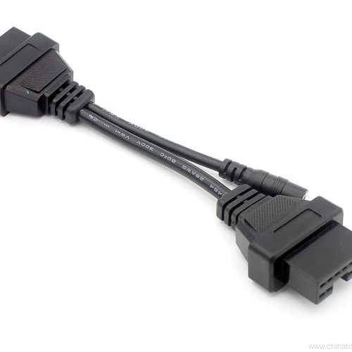 12 Pin OBD to OBDII 16 Pin Adapter Connector Cable 12 Pin Pass Through For Mitsubishi Old Auto - Image 6