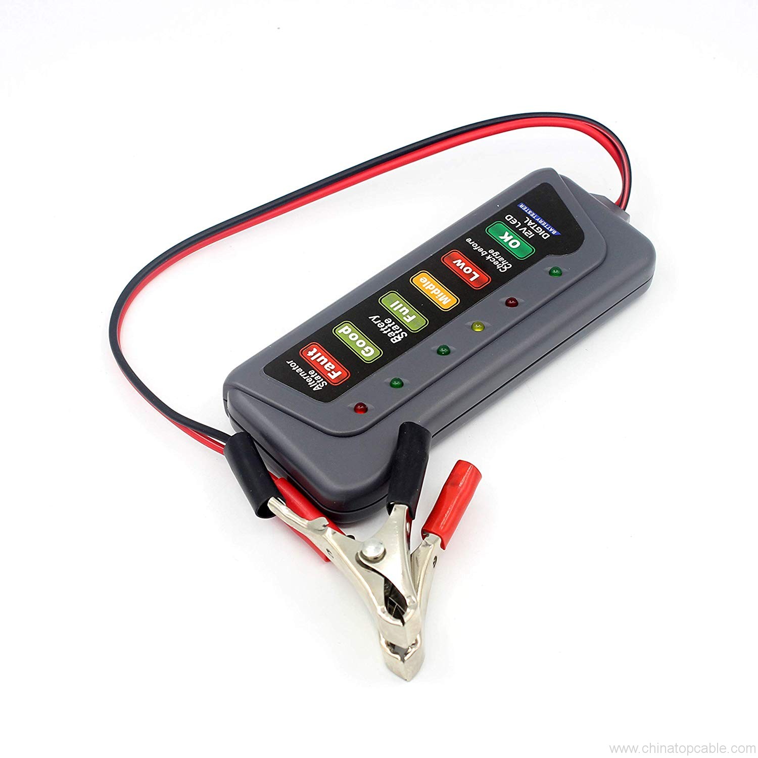 12V Automotive Car Battery Alternator Tester 6 LED Lights Display