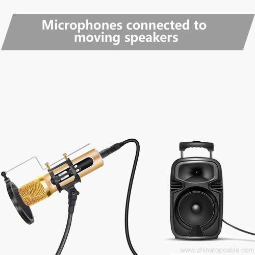 3.5mm (1/8 Inch) TRS Stereo Male to XLR Male Braided Nylon Microphone Cable for Smartphone, Computer, Video Camera (XLRM 2M, Red) - Image 3