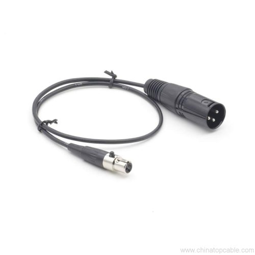 3 Pin XLR Male Plug to XLR Mini 3 Socket Female Plug Pro Lapel Microphone Cable 1m,2m,3m - Image 4