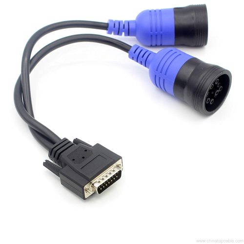 6 And 9 Pin Y Replacement Adapter For Nexiq 125032 Usb Link Diesel Truck Diagnose Interface - Image 3