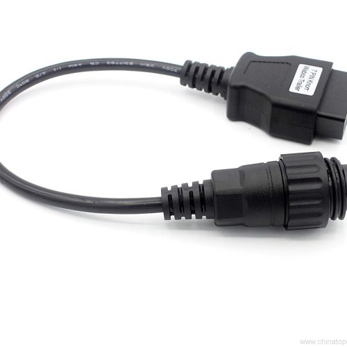 7 pin to OBDII 16 Pin Adapter Connector Cable - 6 Pin Pass Through - For Knorr,Wabco Trailer - 0.3m - Image 4