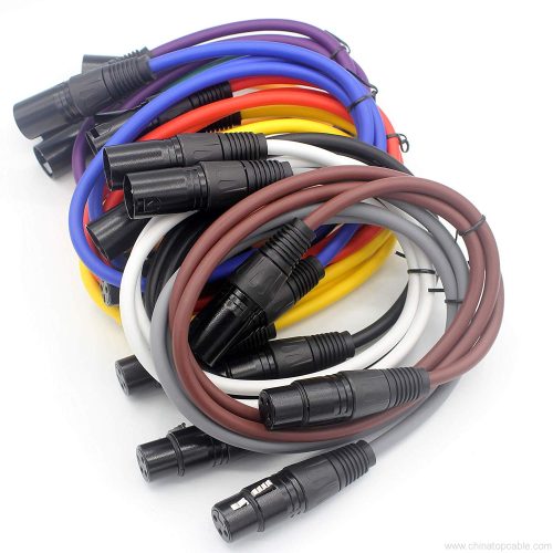 Balanced Mic Cables,LoongGate XLR 3 Pin Male Female Microphone Shielded Audio Cord (2M/6.5ft, 10 Pack) - Image 3