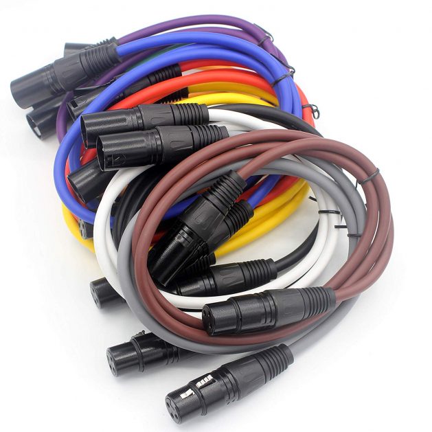 Balanced Mic Cables,LoongGate XLR 3 Pin Male Female Microphone Shielded
