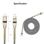 cyfres-premiwm cytbwys-braided-xlr-cable-professional-microphone-cable-for-powered-speakers-audio-interface-or-mixer-live-performance-recording-1m-3m-5m-10m-03