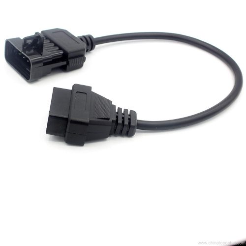 Car 10 Pin to OBD II 16 Pin Adapter Connector Cable for Vauxhall / Opel Auto - Image 4