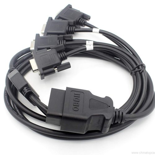 DB9 4 Head to OBDII 16 Pin Adapter Connector Cable - For DB9 Diagnostic Tools Connection - Image 3