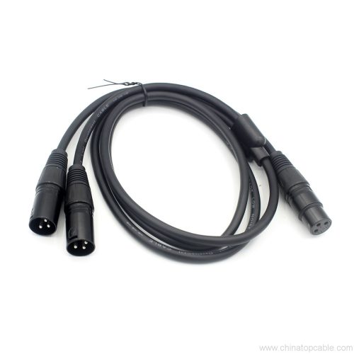 Long XLR To Dual XLR Y Splitter Cable,Microphone Lead/Combiner Y Cable Patch Cord 0.5m (1F-2M 1.5m) - Image 4