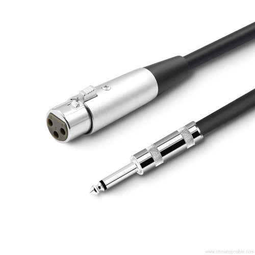 Microphone Cable XLR Female to 1/4 Inch 6.35 mm TS Mono Male Plug Unbalanced Interconnect Cord for Amplifiers, Instruments etc. 3m - Image 7