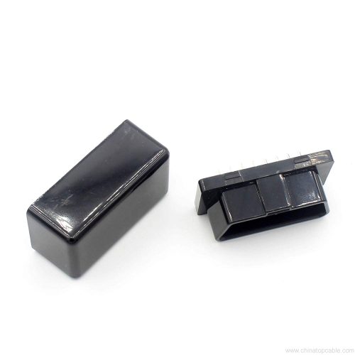 Mini OBD II Male Connector Device Housing,Obd2 16 Pin Adaptor J1962 Connector Plug with Enclosure T20mm - Image 3