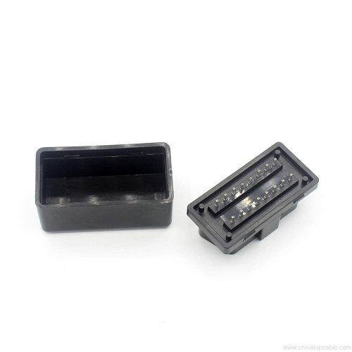 Mini OBD II Male Connector Device Housing,Obd2 16 Pin Adaptor J1962 Connector Plug with Enclosure T20mm - Image 4