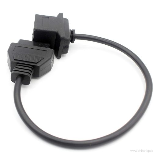 OBD 6 Pin to OBDII 16 Pin Adapter Connector Cable 5 Pin Pass Through For Old Chrysler - Image 3
