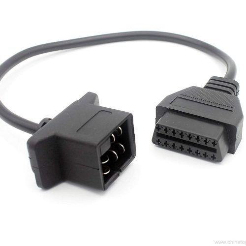 OBD 6 Pin to OBDII 16 Pin Adapter Connector Cable 5 Pin Pass Through For Old Chrysler - Image 4