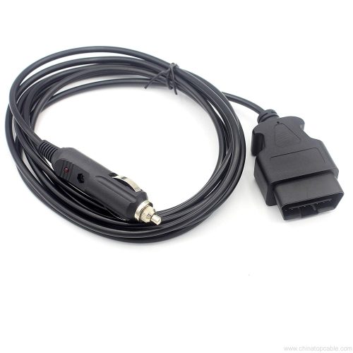 OBD II Memory Saver ConnectorCable, Car OBD2 Male ECU Emergency Lighter Power Cigarette Cable Battery Change Tool 3m - Image 3