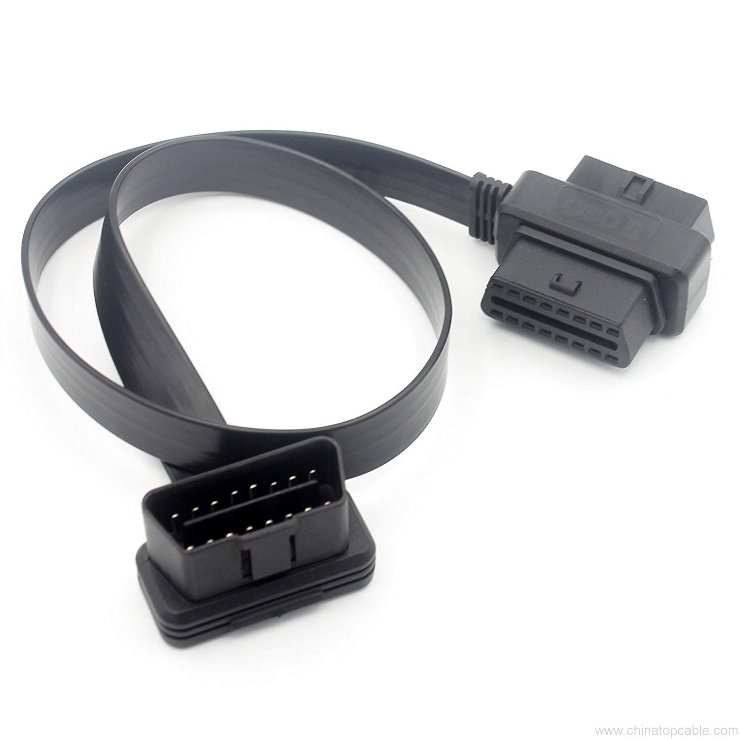 OBD2 16Pin to Diagnostic Splitter Elbow Extension Connector Cable 