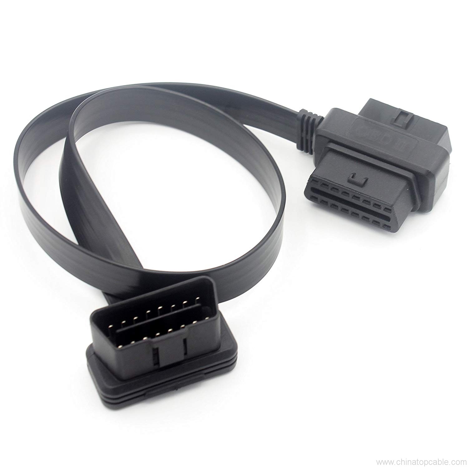 60CM 16Pin OBD2 Connector Diagnostic-Tool  Adapter Maleto Female Extension