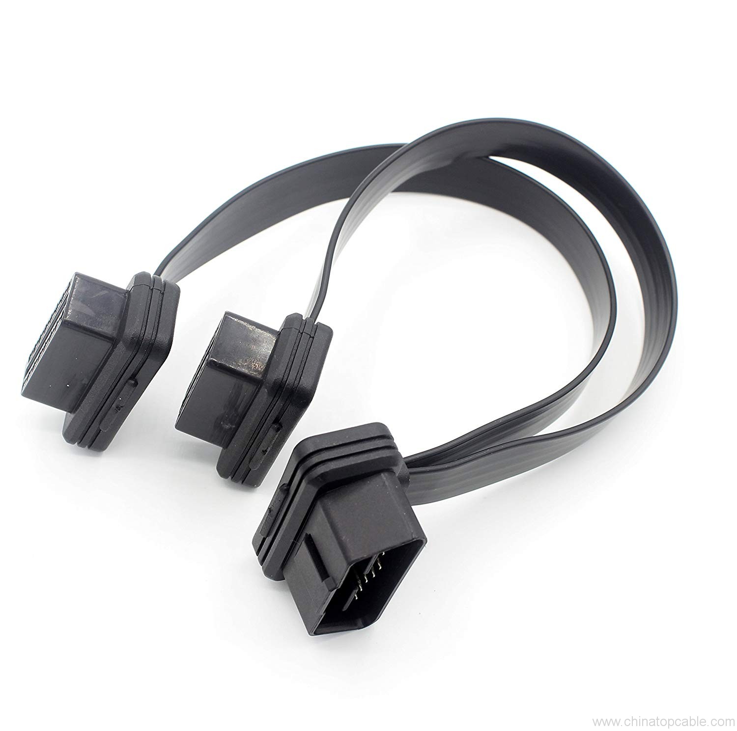 ODB II ODB2 16 Pin Splitter 1 Male to 2 Female Extension Cable Adapter