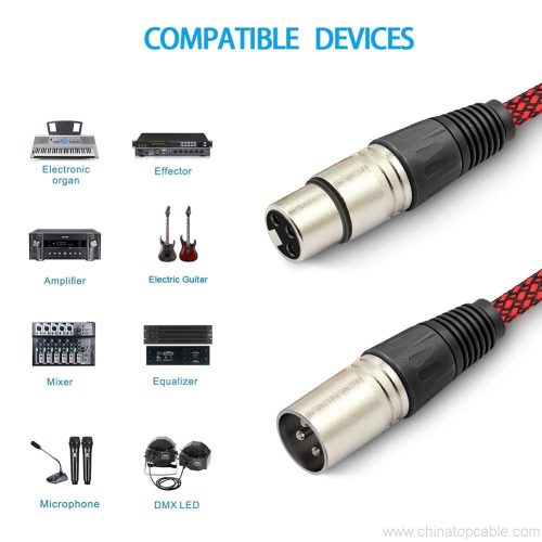 Premium XLR Male to Female 3 Pin Plug Nylon Braided Shielded Professional Mic Audio Balanced Cable for Recording Applications,Mixers,Speaker Systems 2 pack 1m,2m,5m,10m - Image 6