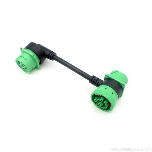 SAE J1939 9-Pin 1 to 2 Splitter Y Cable, 0.2 m - Image 3
