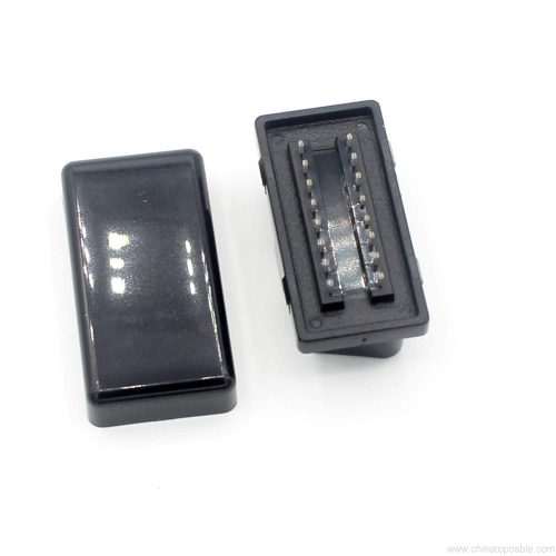 Super Thin OBD2 Port Dust Cover, Mini OBD II Male Connector Device Housing J1962 Connector Plug with Enclosure (T10mm) - Image 3
