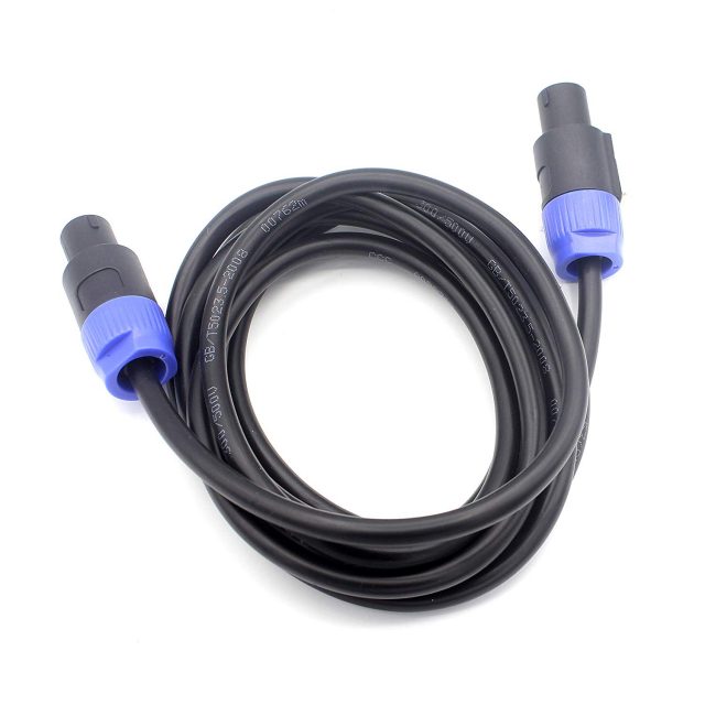 15ft 12 Gauge AWG Speakon Compatible Speaker Cable – 2 Conductor For Amp, DJ, PA System