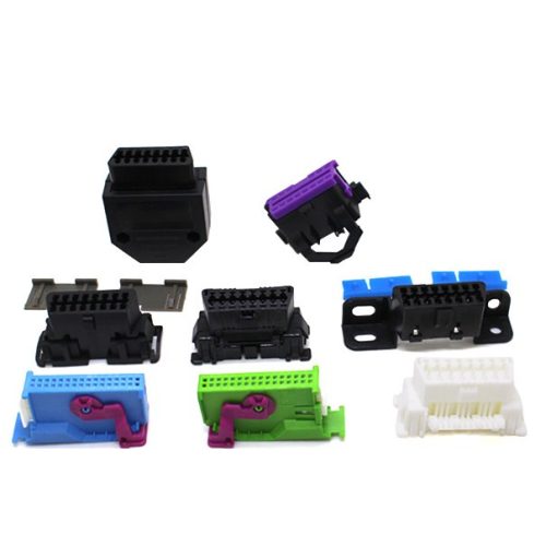 OBD2 16-Pin Adapter Connectors, Custom Pinout
