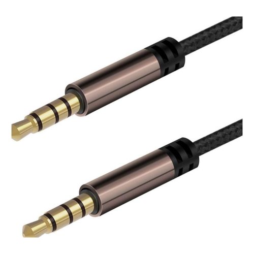 3.5mm AUX Cable 4-Pole TRRS, Nylon Braided Male to Male