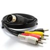 ctc-gal-2760 Mini DIN to 4 RCA Audio Video Cable, 1 m