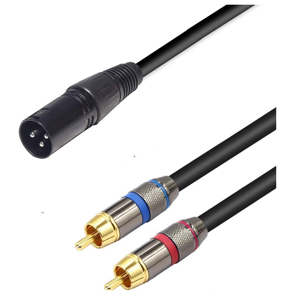 ctc-r-8967 XLR to Dual RCA Y Splitter Cable, 1.5 m