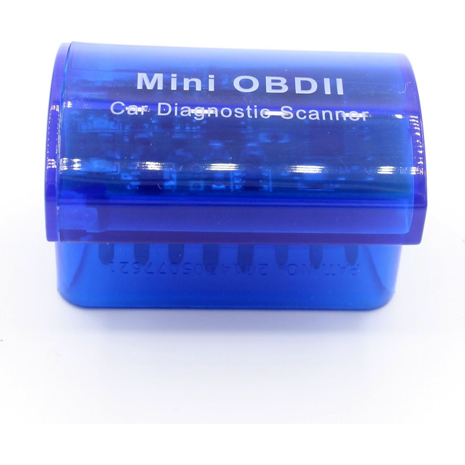 Bluetooth Mini Dome ELM327 OBD2 Scanner, Blue