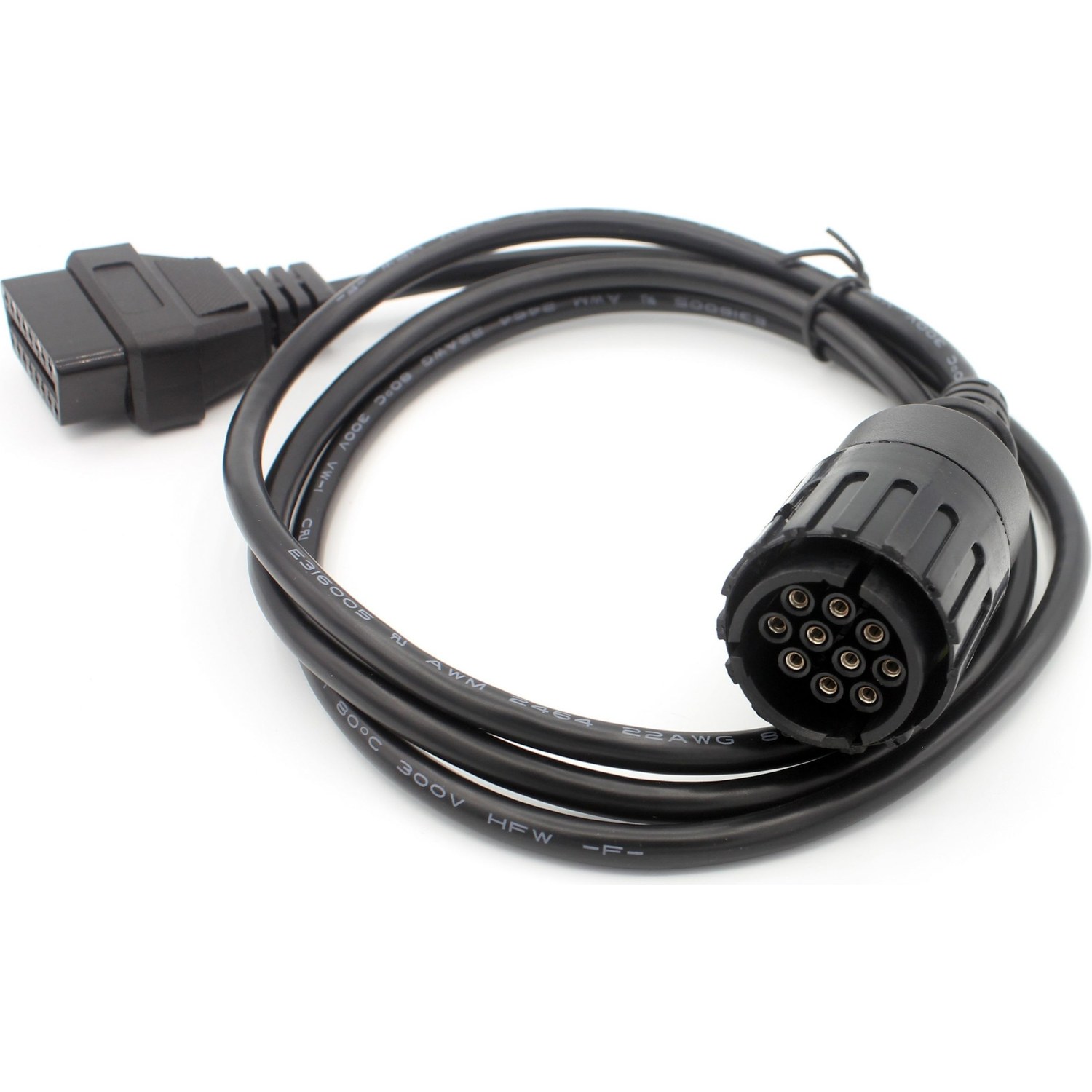 BMW Motorcycle 10-Pin to 16-Pin OBD2 Diagnostic Adapter